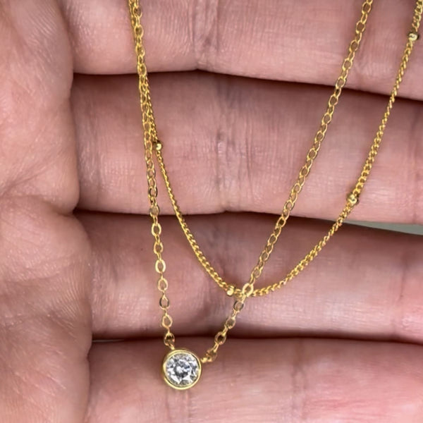 SREBRNA OGRLICA DOUBLE ELEGANCE