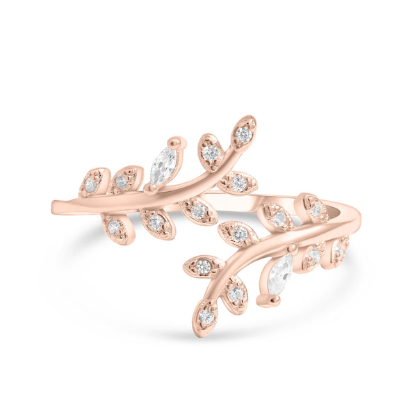 SREBRNI PRSTEN LEAF EMBRACE