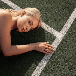 SRERBNA NARUKVICA TENNIS BOW