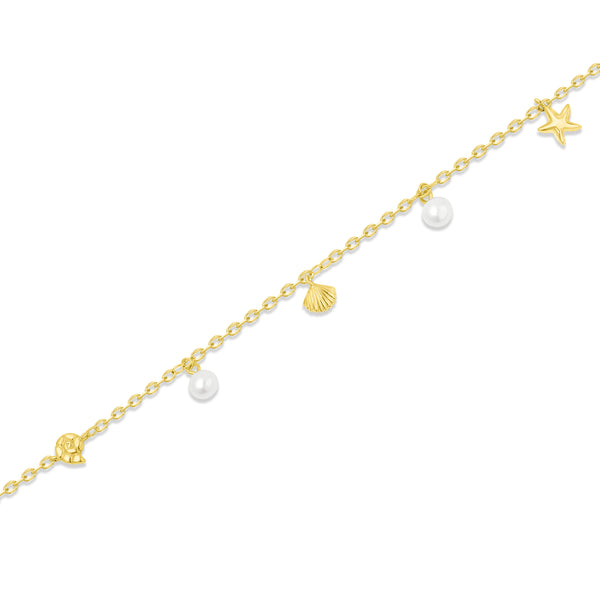 SREBRNA NANOGICA SHELL & PEARL LUX