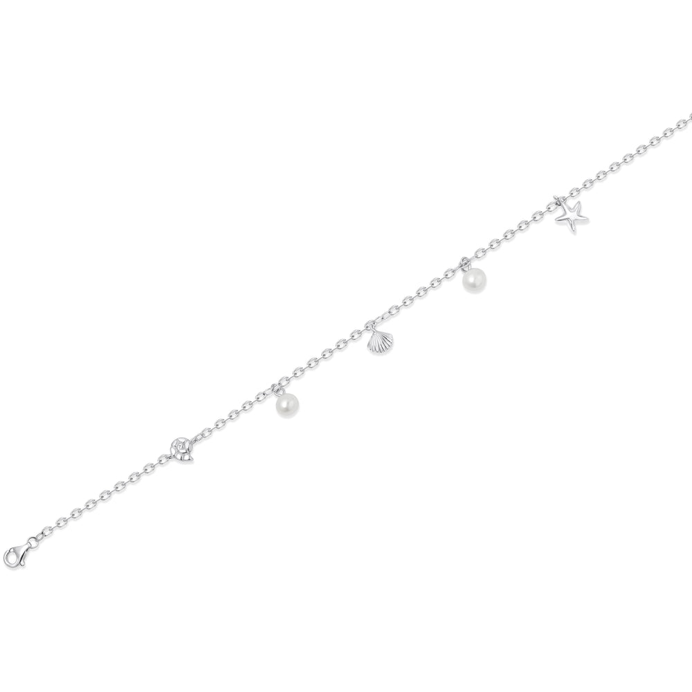 SREBRNA NANOGICA SHELL & PEARL LUX