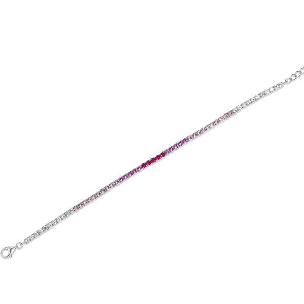 SREBRNA NARUKVICA TENNIS CORAL