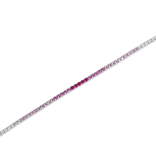 SREBRNA NARUKVICA TENNIS CORAL