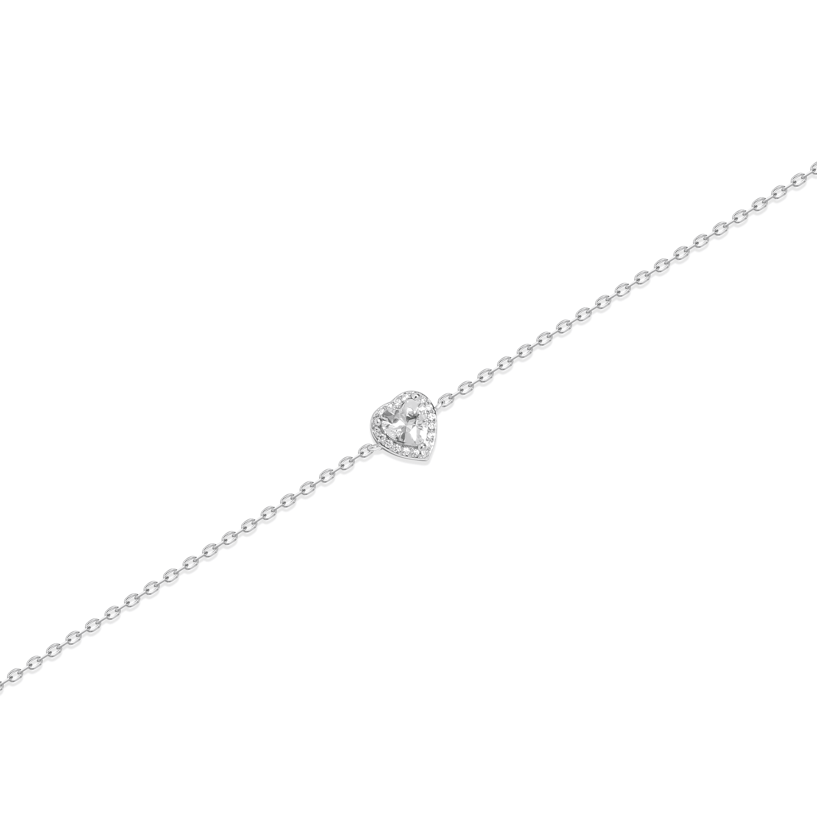 SREBRNA NARUKVICA HEART DOREA