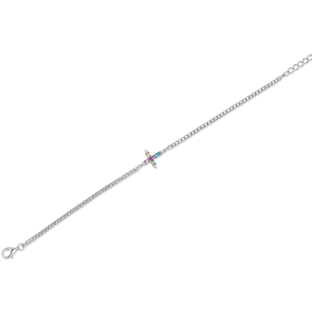 SREBRNA NARUKVICA TENNIS LUX LINE