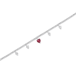 SREBRNA NARUKVICA TENNIS AMORE