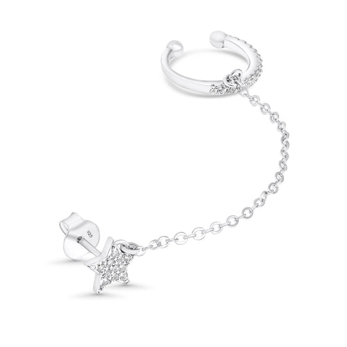 SREBRNE NAUŠNICE EMMELINE STAR